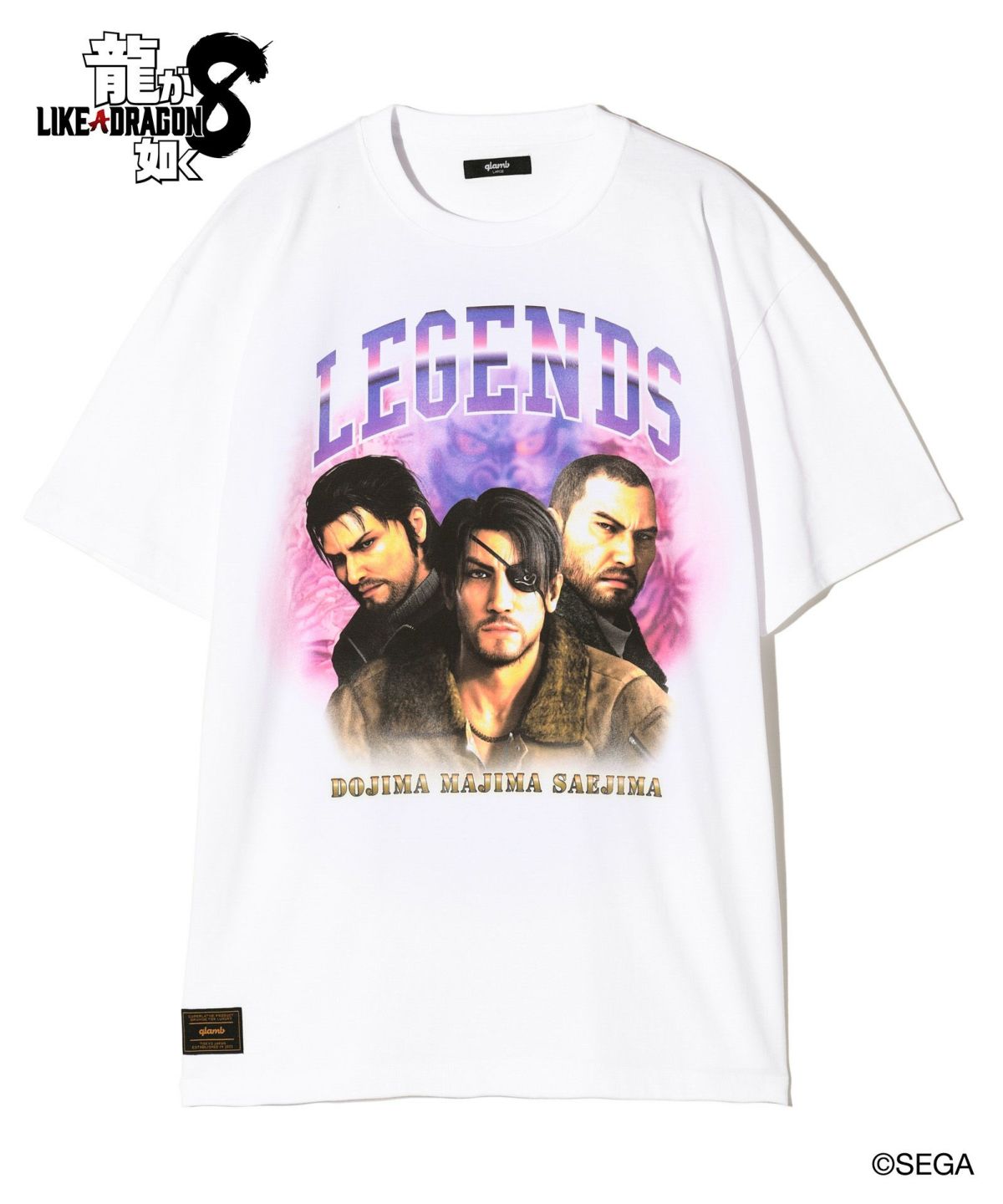 龍が如く8 glamb グラム 3 Legends T-shirts / スリーレジェンズ Tシャツ