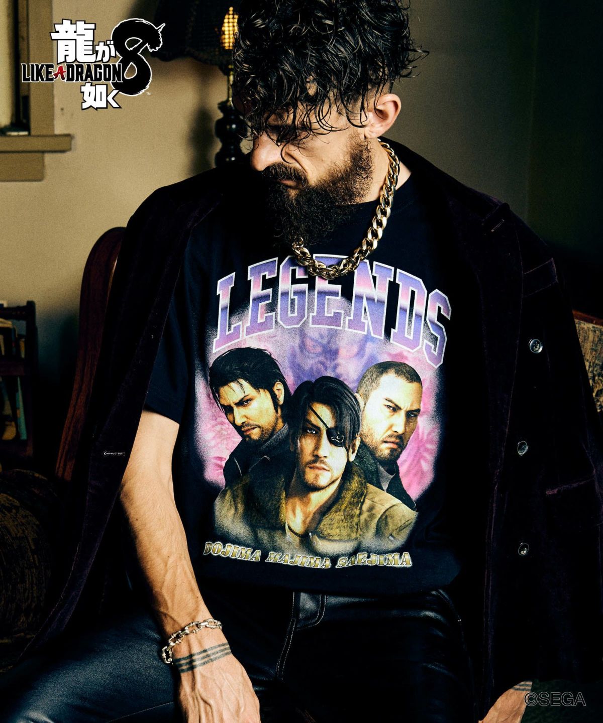 龍が如く8 glamb グラム 3 Legends T-shirts / スリーレジェンズ Tシャツ