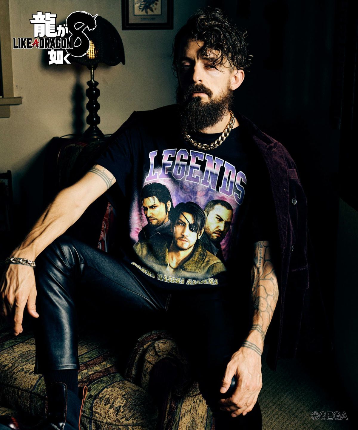 龍が如く8 glamb グラム 3 Legends T-shirts / スリーレジェンズ Tシャツ