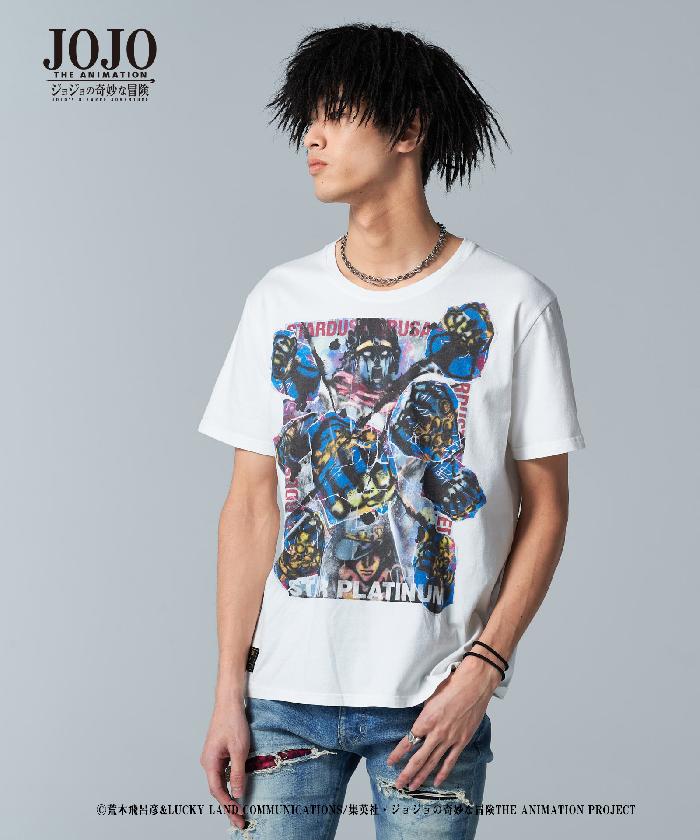 JOJO x glamb グラム ジョジョ スタープラチナ Tシャツ Star Platinum T 空条承太郎