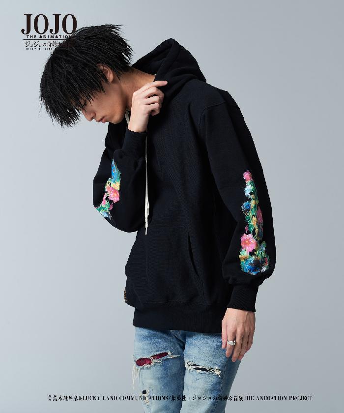 【メーカーお取り寄せ品】JOJO x glamb グラム Giorno Giovanna's stand hoodie ゴールドエクスペリエンスパーカー フーディ ジョジョ
