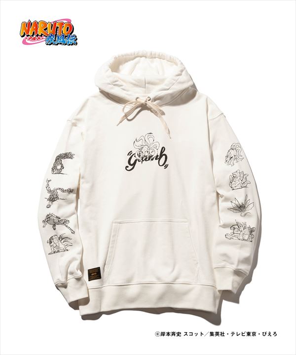NARUTO ナルト x glamb グラム Biju Hoodie / ビジュウフーディ 特別価格