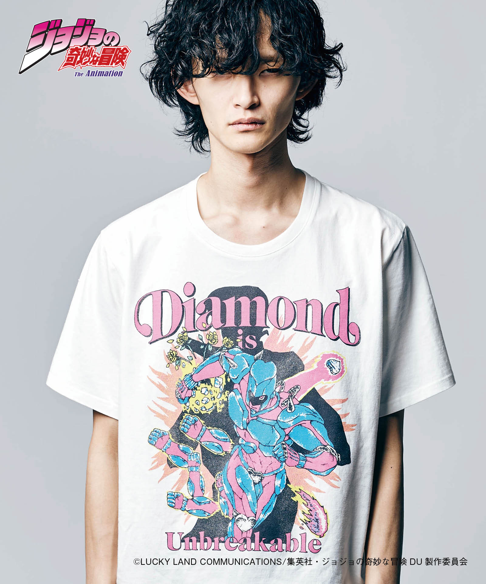 JOJO x glamb クレイジー・ダイヤモンド Tシャツ Crazy Diamond T II ジョジョ 東方仗助