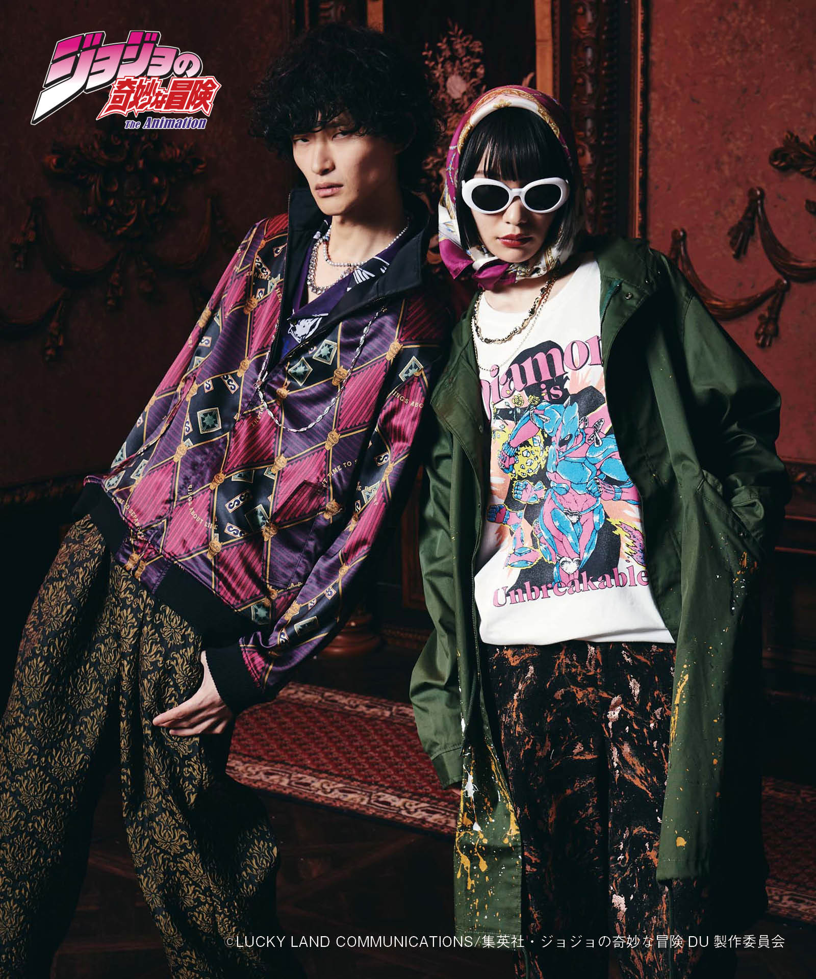 JOJO x glamb クレイジー・ダイヤモンド Tシャツ Crazy Diamond T II ジョジョ 東方仗助