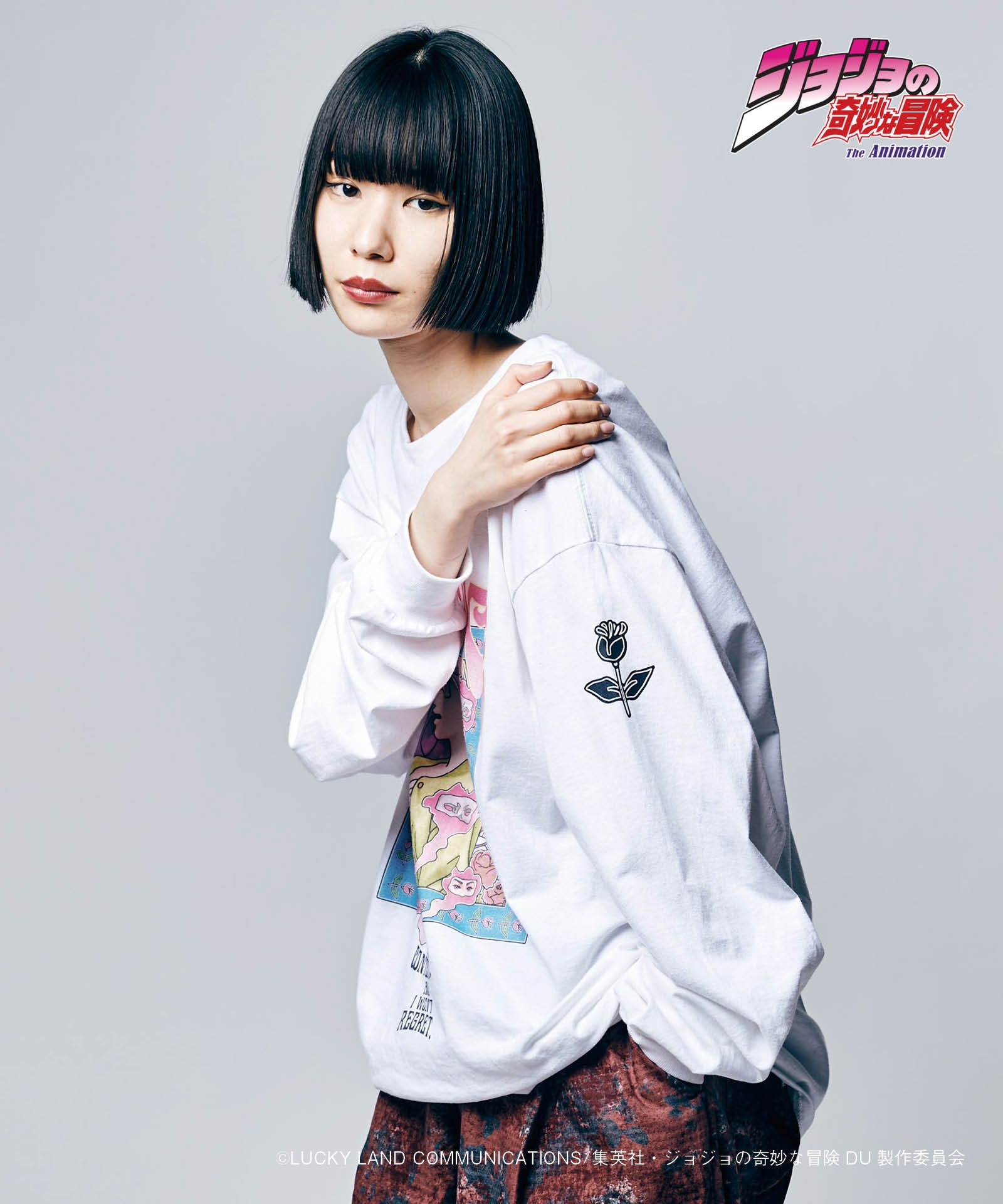 JOJO x glamb ユカコ シンデレラ ロンT Yukako vs Cinderella Long Sleeves T ジョジョ 山岸由花子