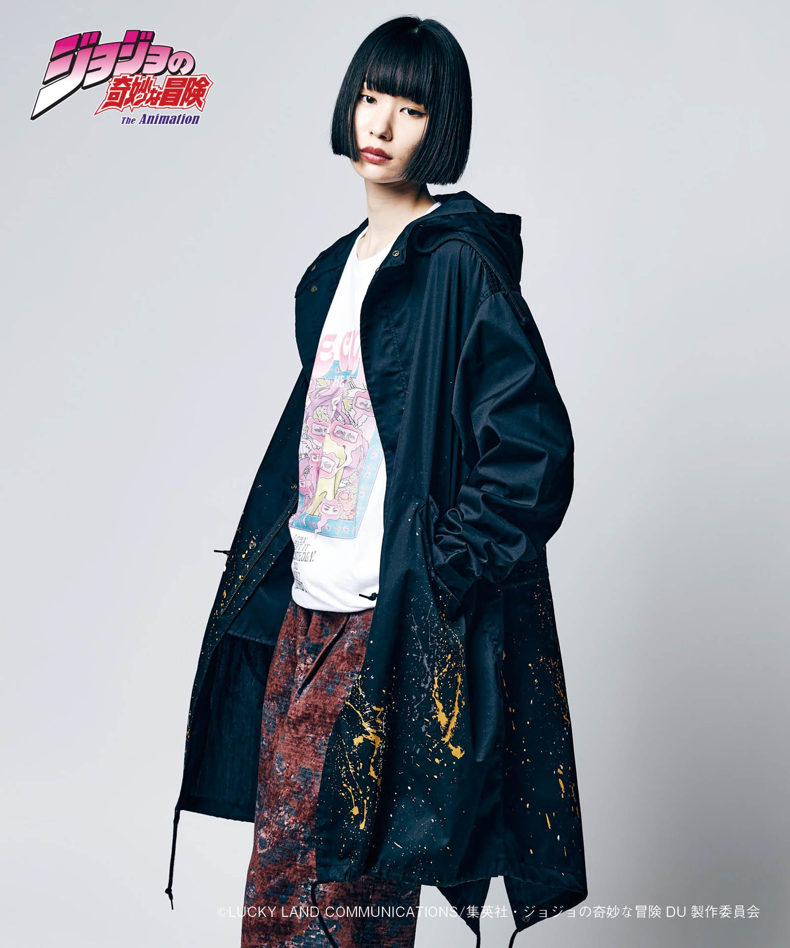 JOJO x glamb ヘブンズ・ドアー モッズコート Heaven's Door Mods Coat ジョジョ 岸辺露伴