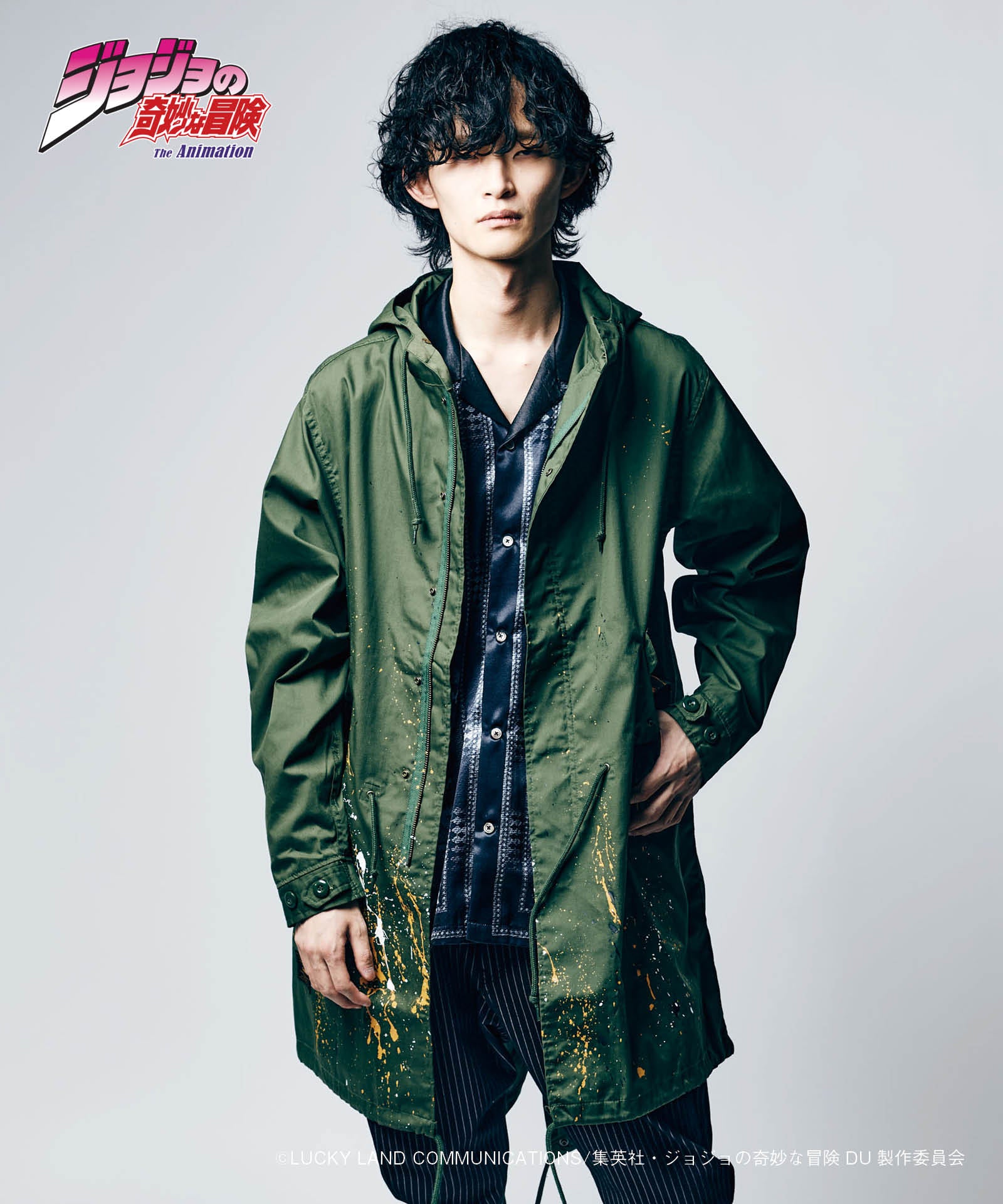 JOJO x glamb ヘブンズ・ドアー モッズコート Heaven's Door Mods Coat ジョジョ 岸辺露伴