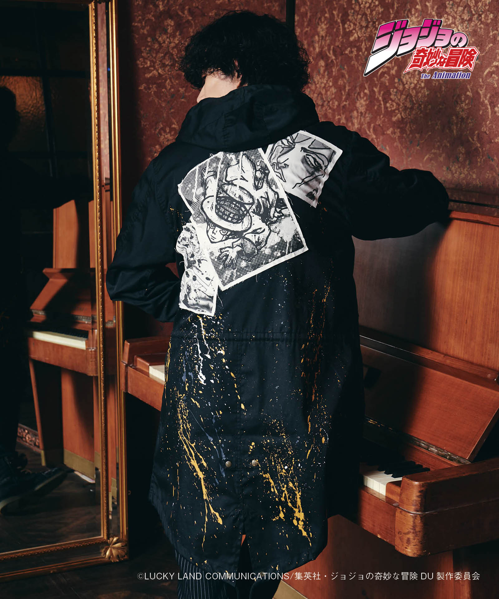JOJO x glamb ヘブンズ・ドアー モッズコート Heaven's Door Mods Coat ジョジョ 岸辺露伴
