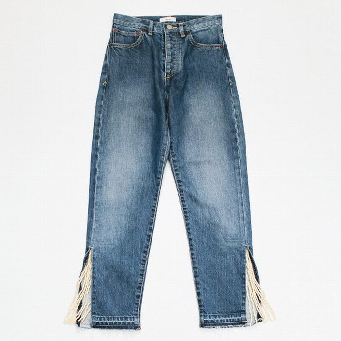 SALE/セール Prega プレガ / SLIT Fringe denim pants スリットフリンジデニムパンツ