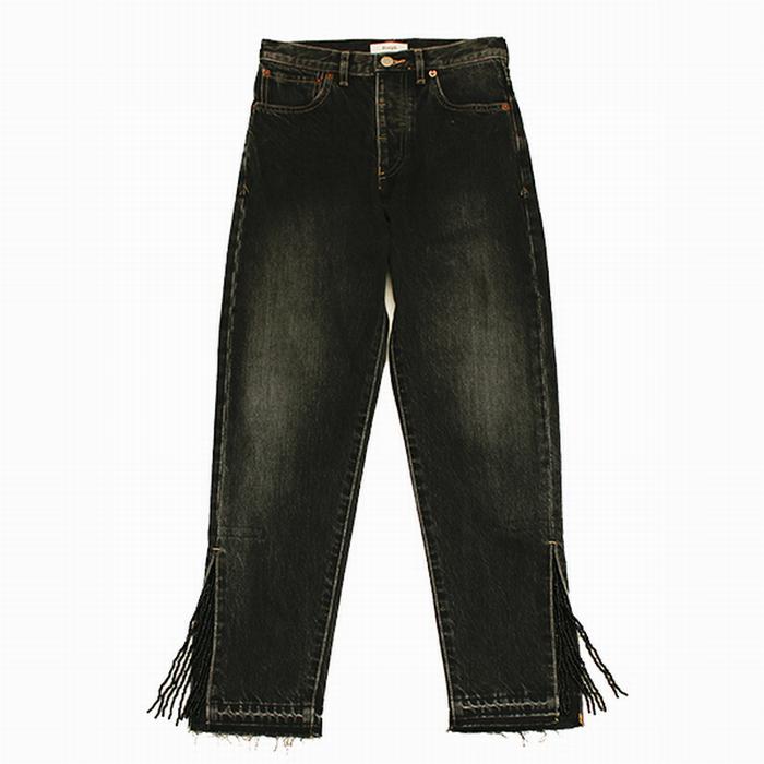 SALE/セール Prega プレガ / SLIT Fringe denim pants スリットフリンジデニムパンツ