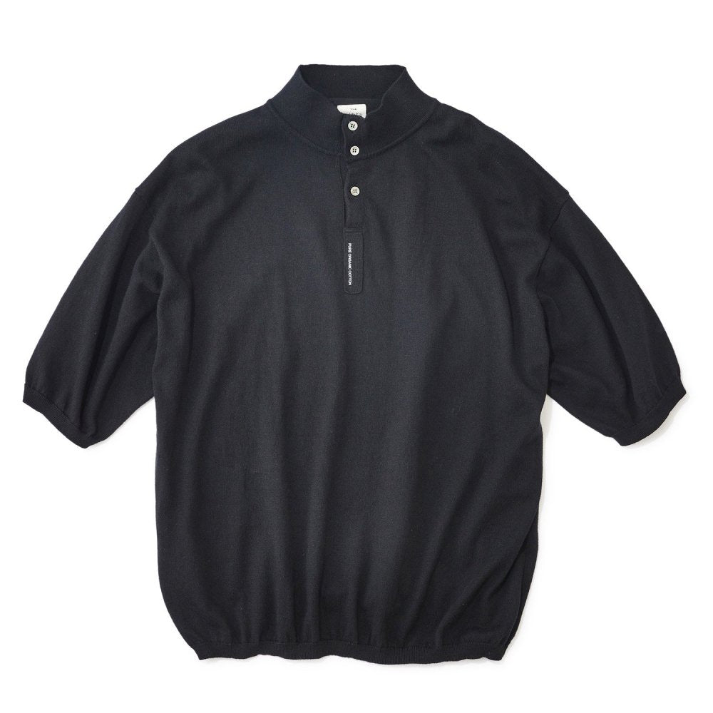 SALE/セール THE NERDYS / ザ ナーディーズ Organic Cotton Stand collar Polo Shirt スタンドポロシャツ