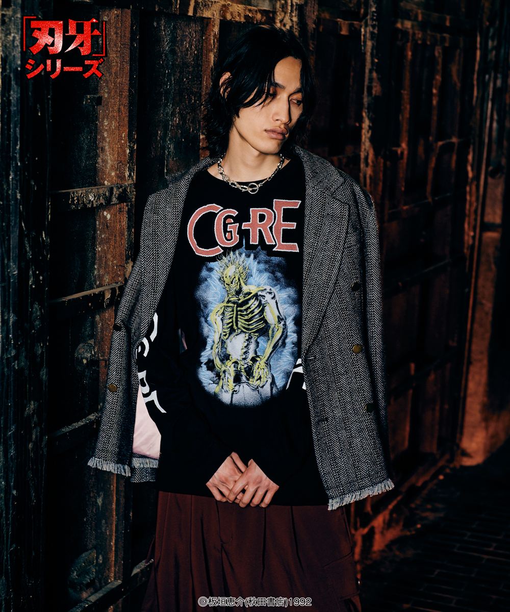 Yujiro Lightning Cutsew / ユウジロウライトニングカットソー 刃牙 バキ 範馬勇次郎 glamb グラム