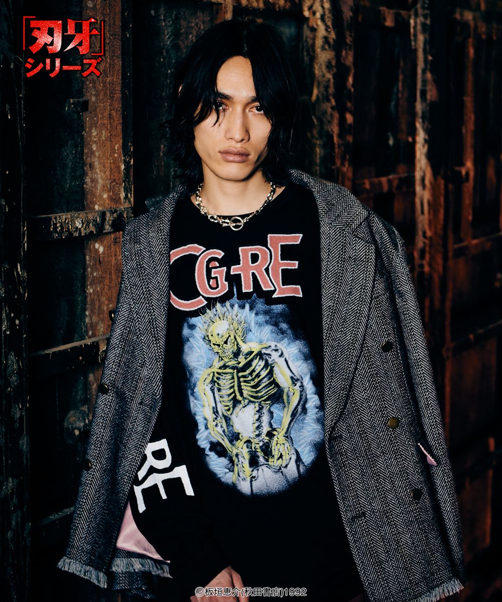 Yujiro Lightning Cutsew / ユウジロウライトニングカットソー 刃牙 バキ 範馬勇次郎 glamb グラム