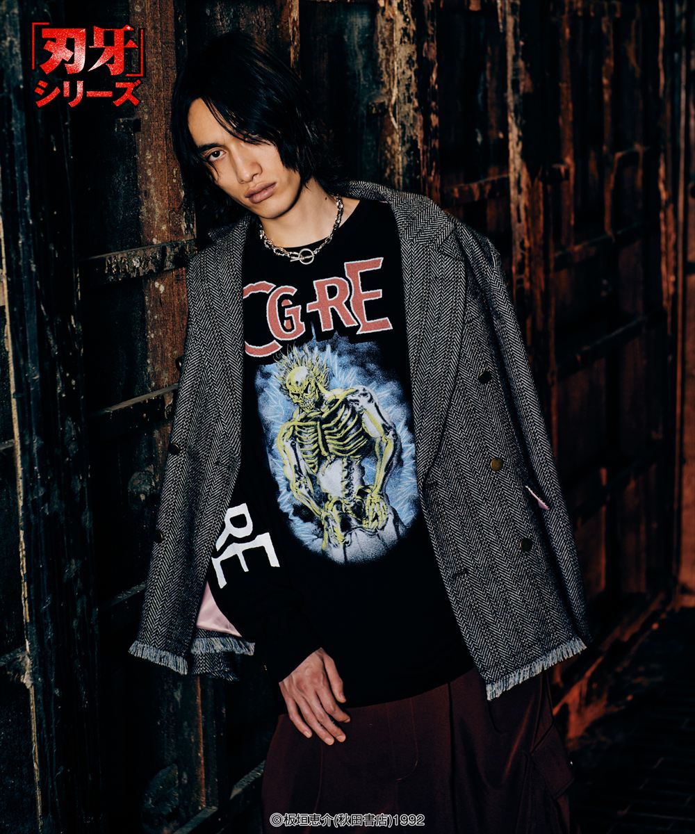Yujiro Lightning Cutsew / ユウジロウライトニングカットソー 刃牙 バキ 範馬勇次郎 glamb グラム