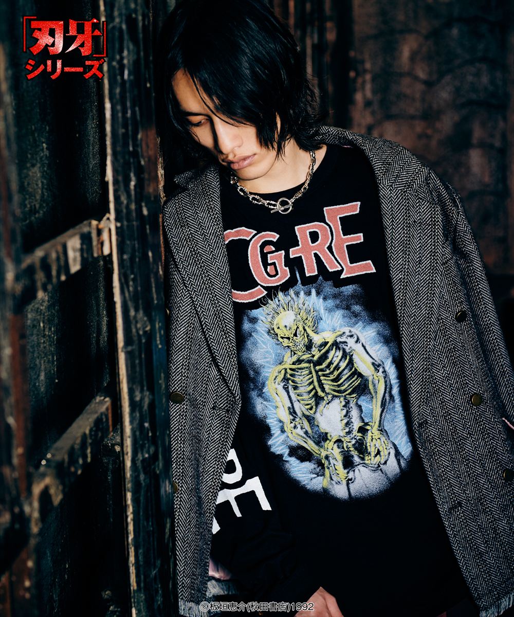 Yujiro Lightning Cutsew / ユウジロウライトニングカットソー 刃牙 バキ 範馬勇次郎 glamb グラム
