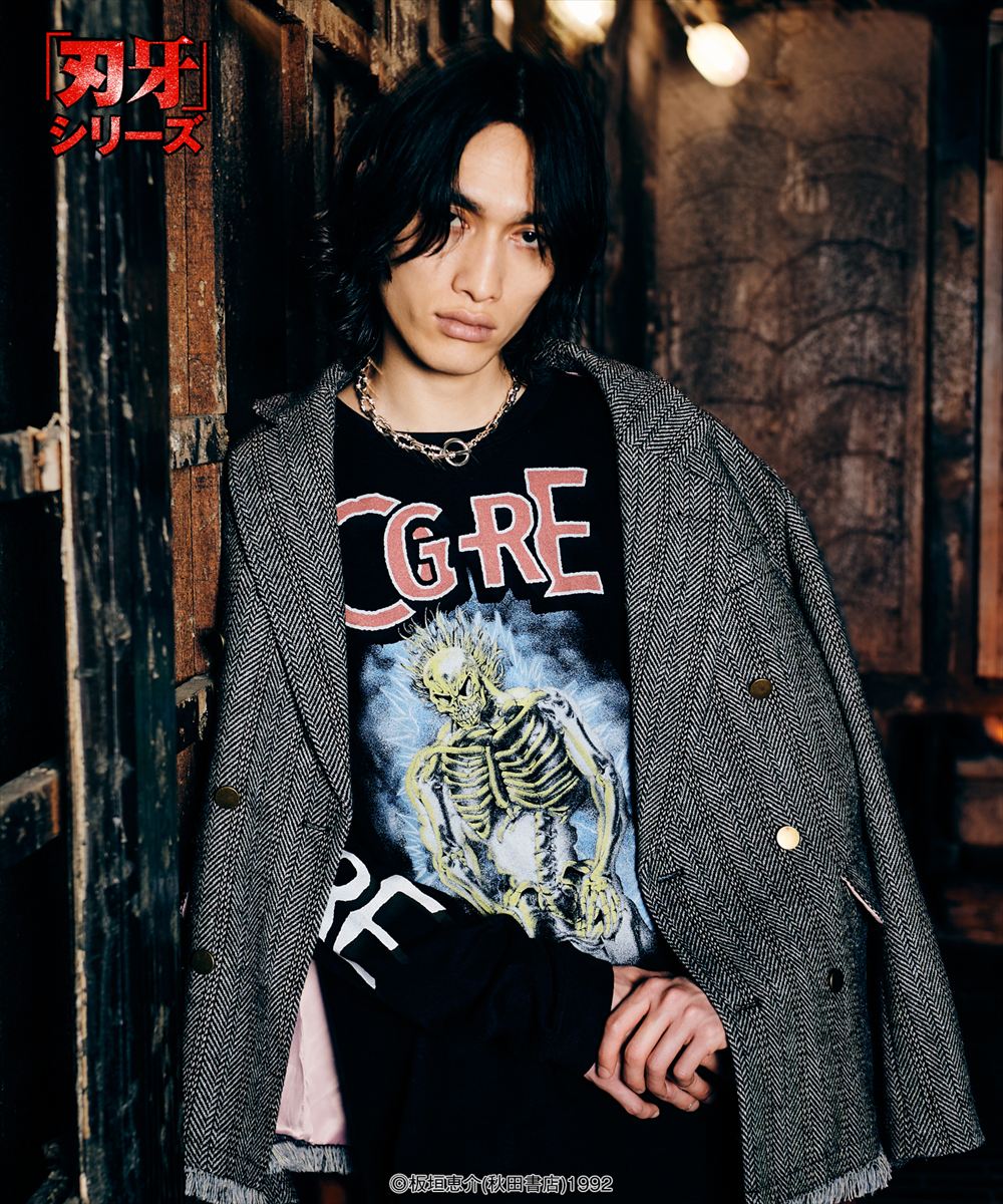Yujiro Lightning Cutsew / ユウジロウライトニングカットソー 刃牙 バキ 範馬勇次郎 glamb グラム