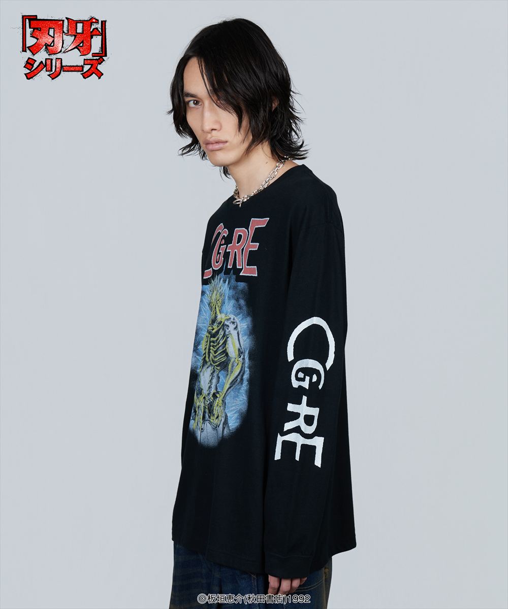 Yujiro Lightning Cutsew / ユウジロウライトニングカットソー 刃牙 バキ 範馬勇次郎 glamb グラム