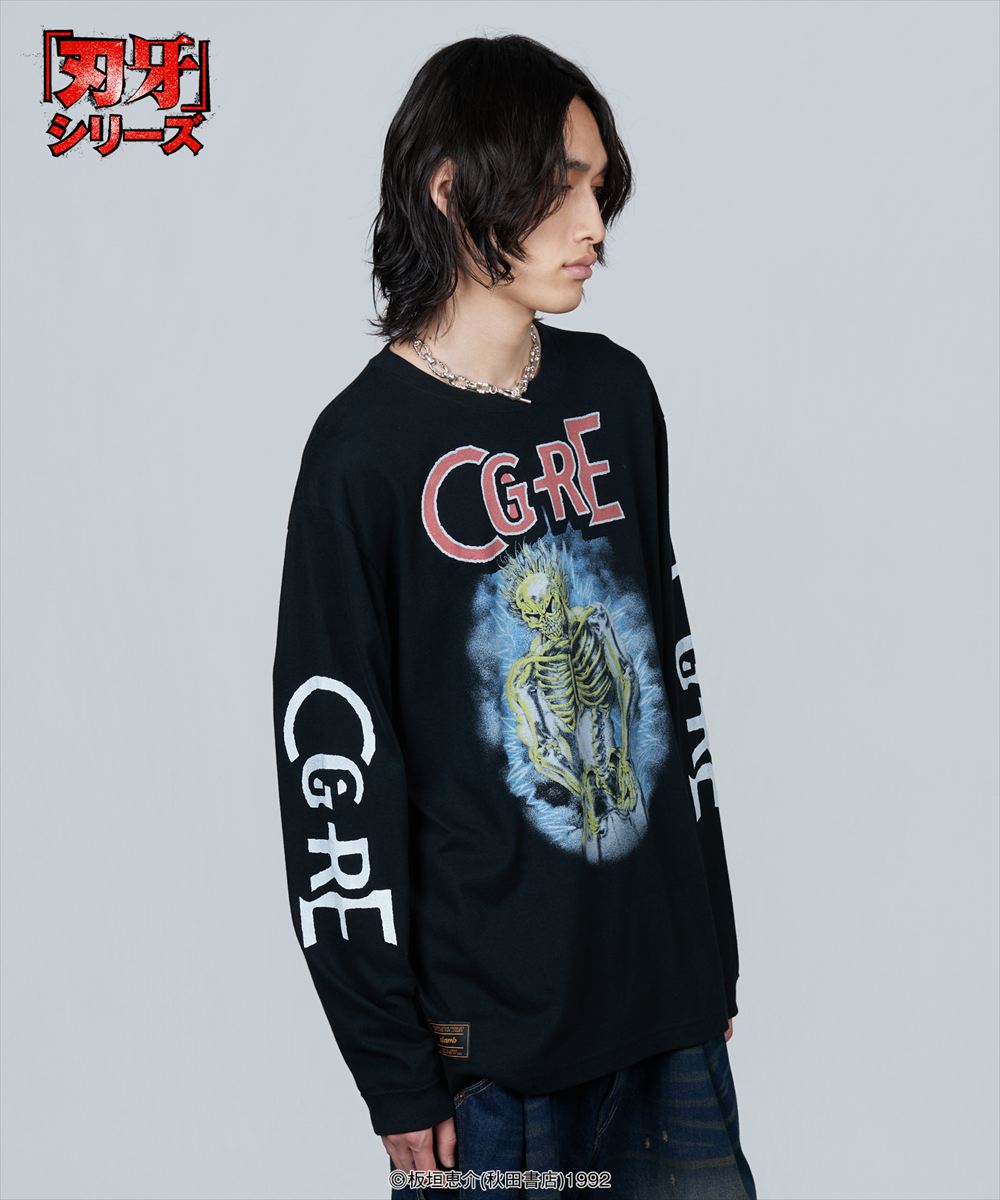Yujiro Lightning Cutsew / ユウジロウライトニングカットソー 刃牙 バキ 範馬勇次郎 glamb グラム