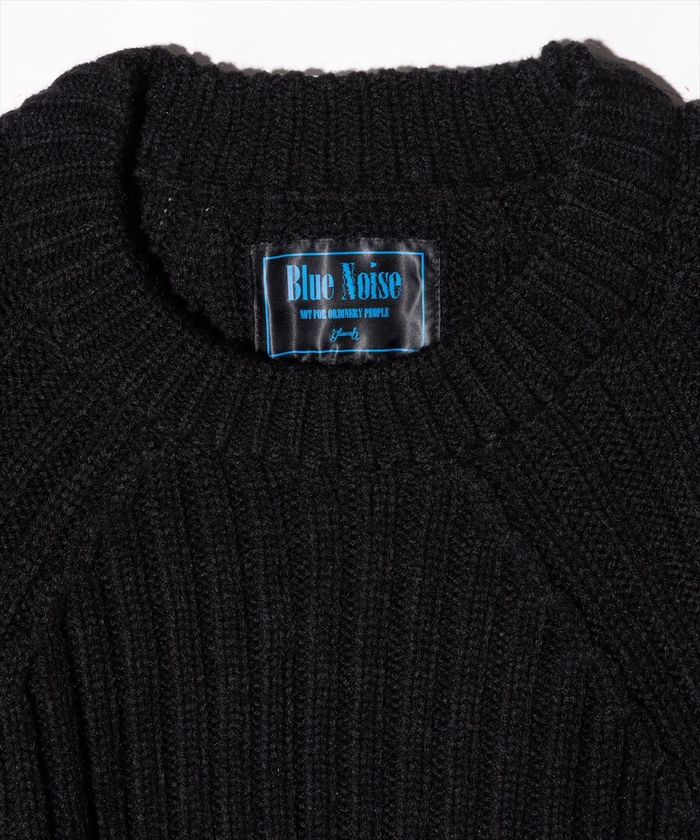 Blue Noise Low Gauge Rib Knit / ブルーノイズローゲージリブニット glamb グラム