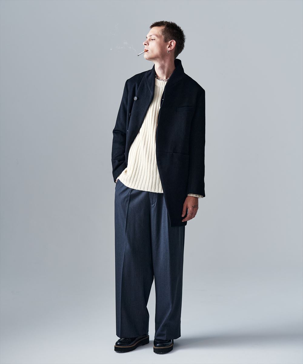 Blue Noise Low Gauge Rib Knit / ブルーノイズローゲージリブニット glamb グラム