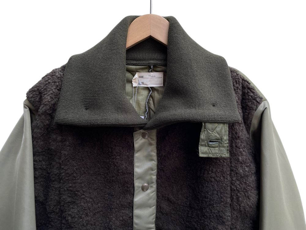 SALE/セール 77circa 77サーカ circa make cutback boa & quilting wide jacket ボア&キルティング ワイドジャケット 特別価格