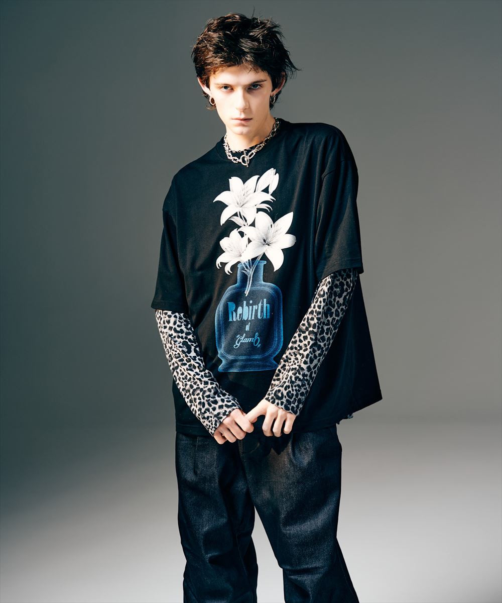 Leopard Mock Neck Cutsew / レオパードモックネックカットソー glamb グラム