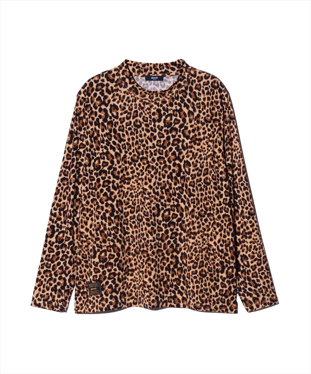 Leopard Mock Neck Cutsew / レオパードモックネックカットソー glamb グラム