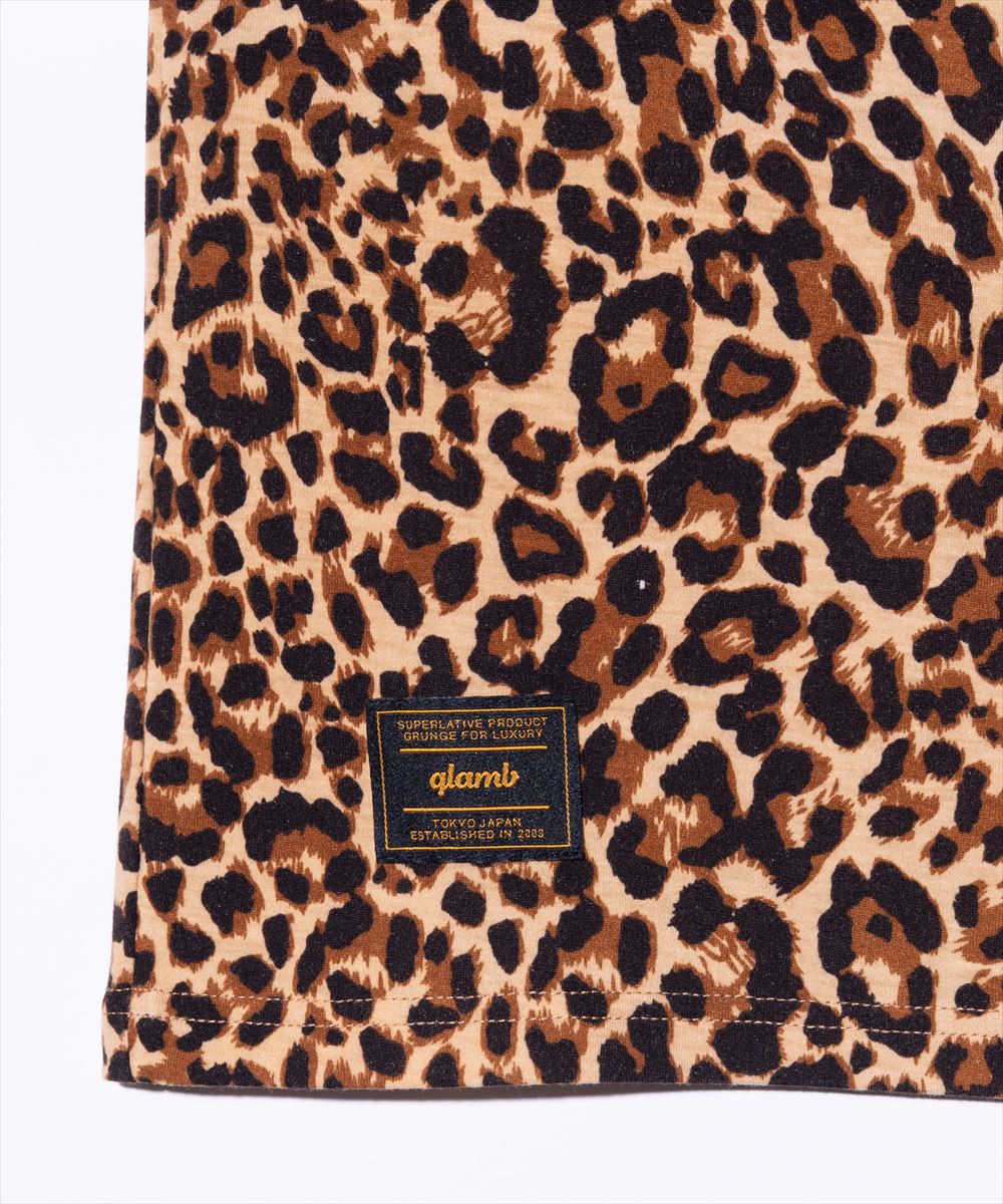 Leopard Mock Neck Cutsew / レオパードモックネックカットソー glamb グラム