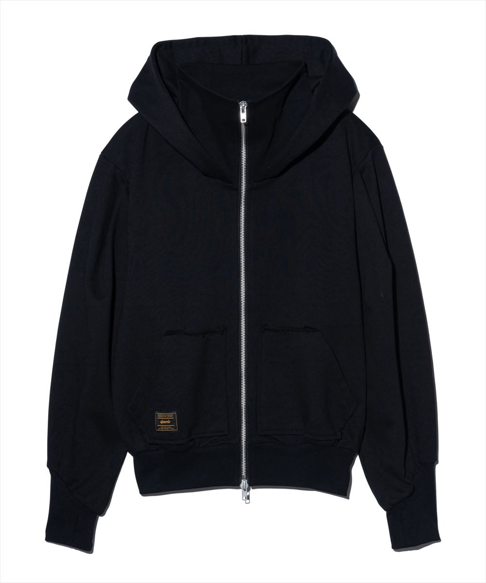 Layered Neck Hoodie / レイヤードネックフーディ glamb グラム