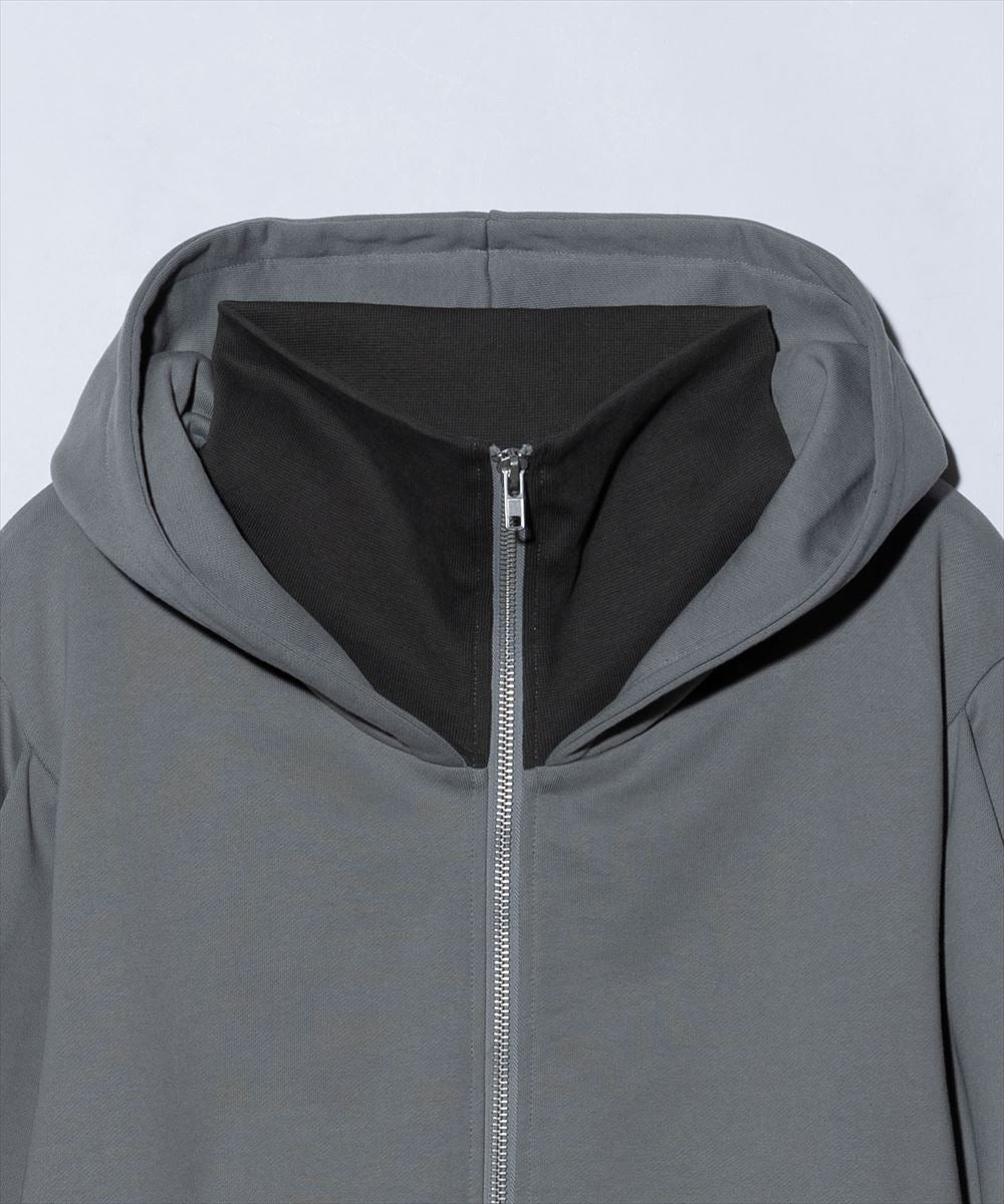 タイムセール Layered Neck Hoodie / レイヤードネックフーディ glamb グラム 特別価格