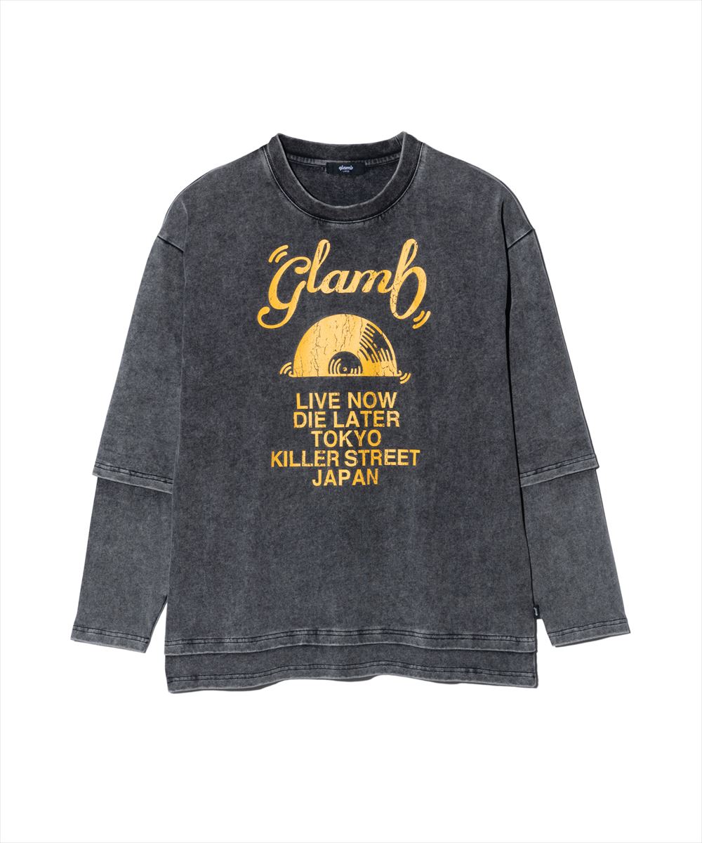 Layered Acid Cutsew / レイヤードアシッドカットソー glamb グラム