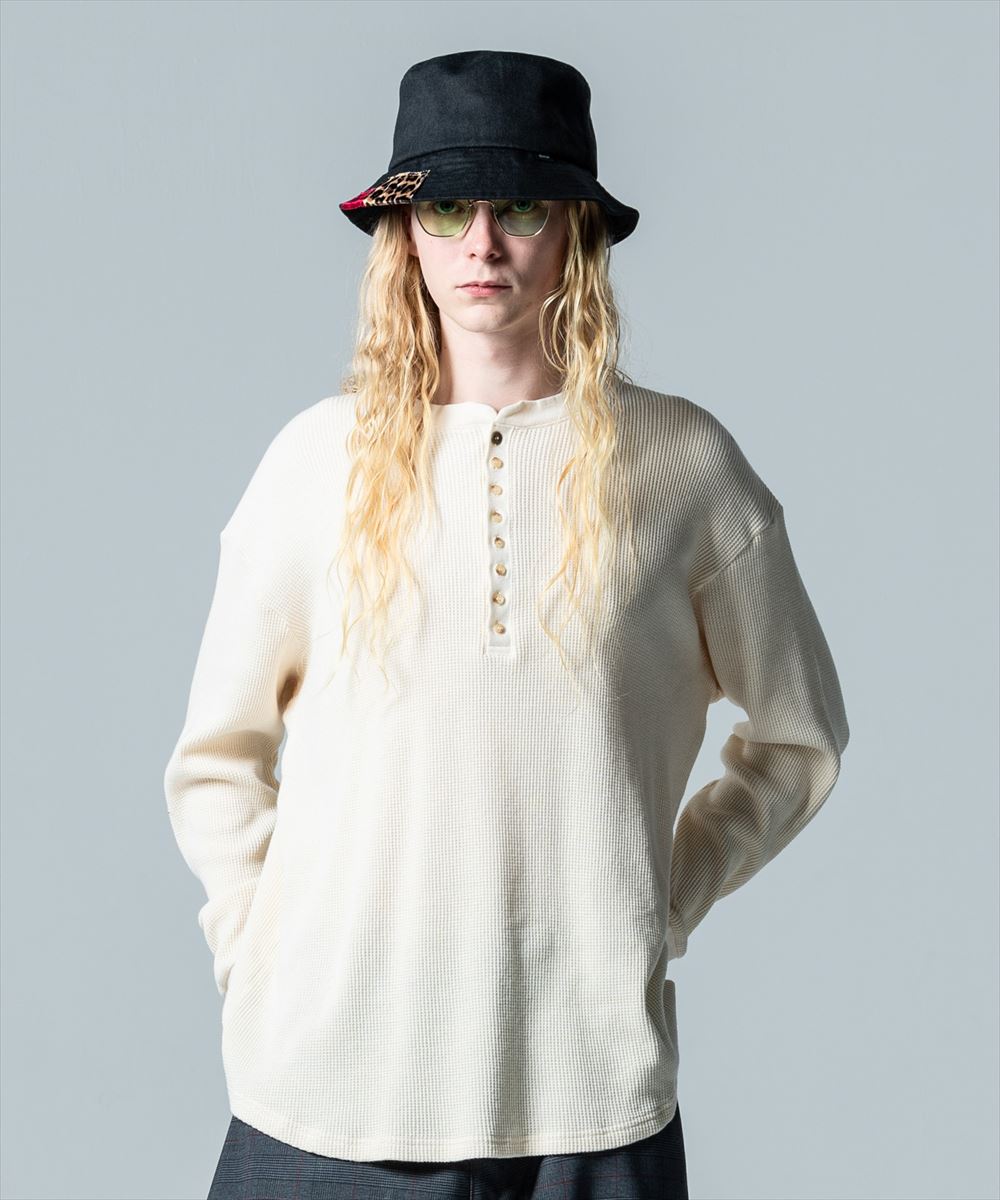 SALE/セール glamb グラム Waffle Augusta Cutsew / ワッフルオーガスタカットソー
