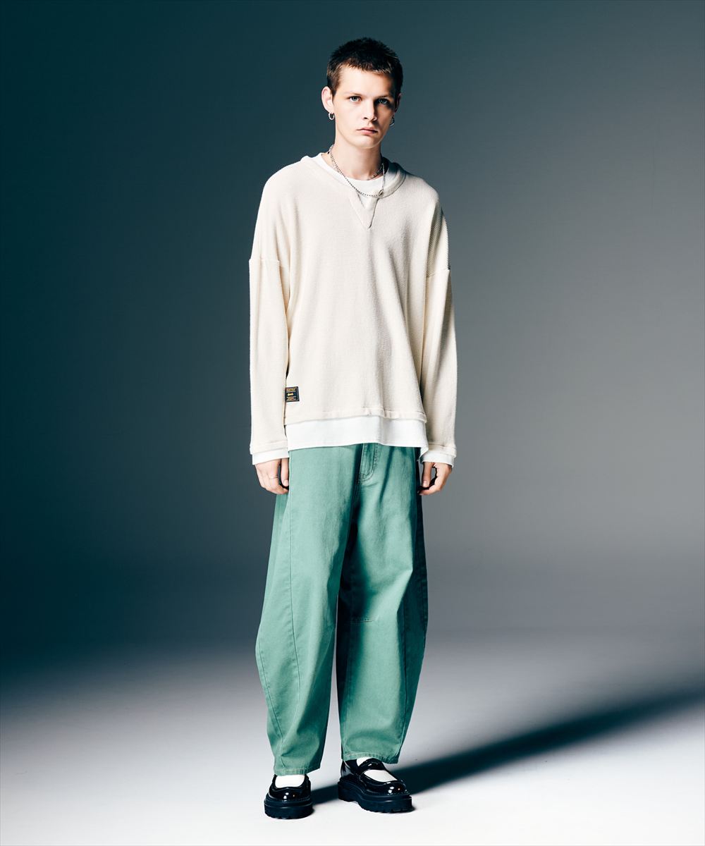 Layered Skipper Cutsew / レイヤードスキッパーカットソー glamb グラム