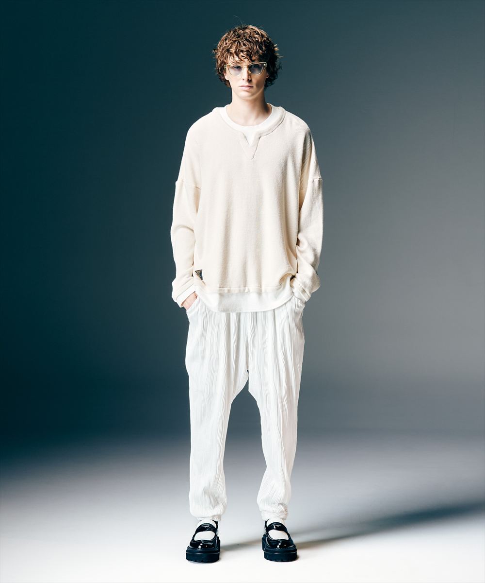 Layered Skipper Cutsew / レイヤードスキッパーカットソー glamb グラム