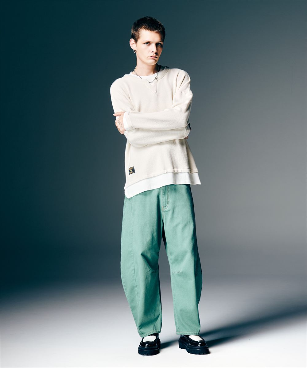 Layered Skipper Cutsew / レイヤードスキッパーカットソー glamb グラム