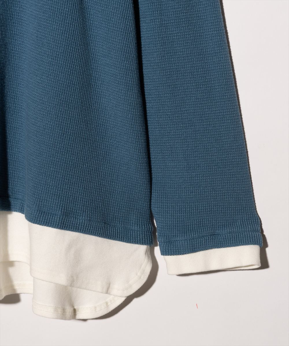 Layered Skipper Cutsew / レイヤードスキッパーカットソー glamb グラム