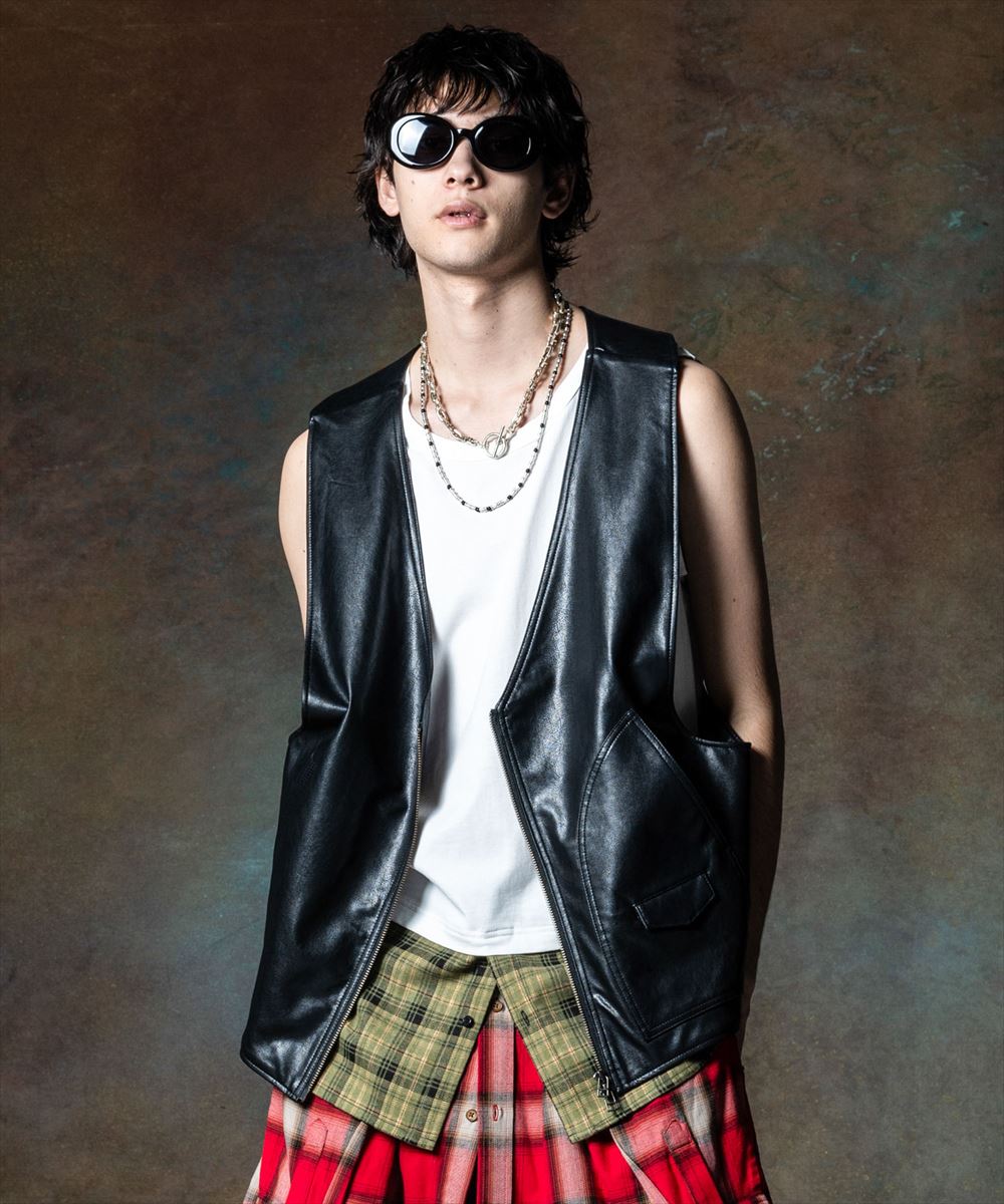 glamb グラム Grunge Layered Tank Top グランジレイヤードタンクトップ