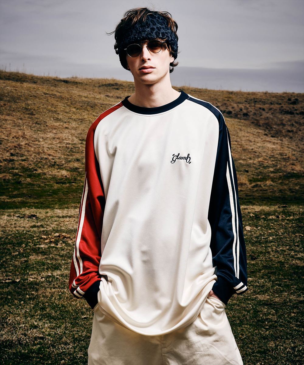 glamb グラム Pullover Line Jersey プルオーバーラインジャージ