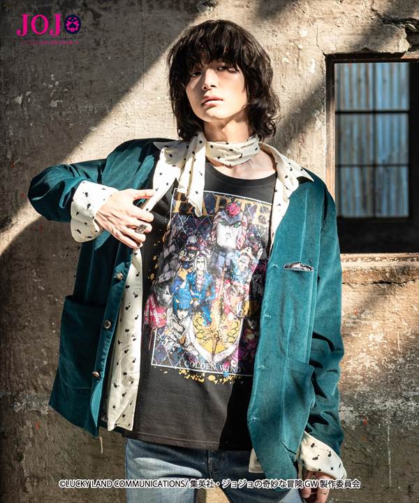 glamb・グラム Golden Wind T ゴールデンウィンド Tシャツ JOJO