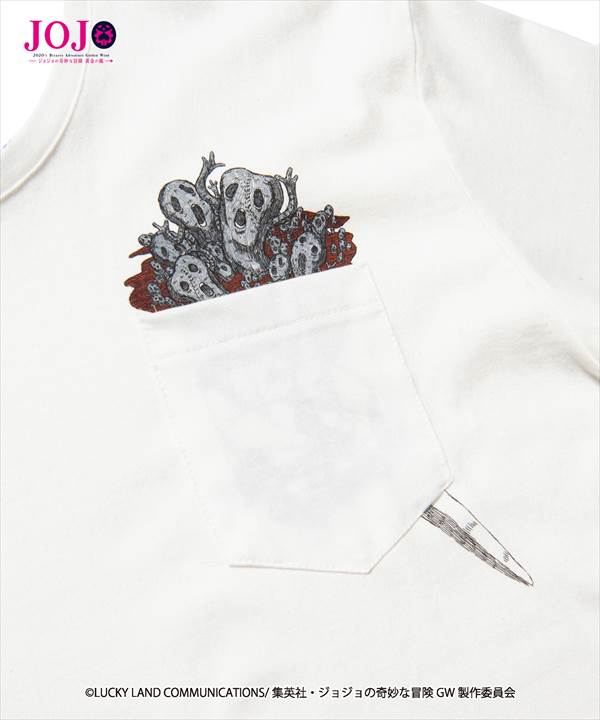JOJO x glamb・グラム ジョジョ Risotto Nero’s stand pocket T メタリカポケット Tシャツ