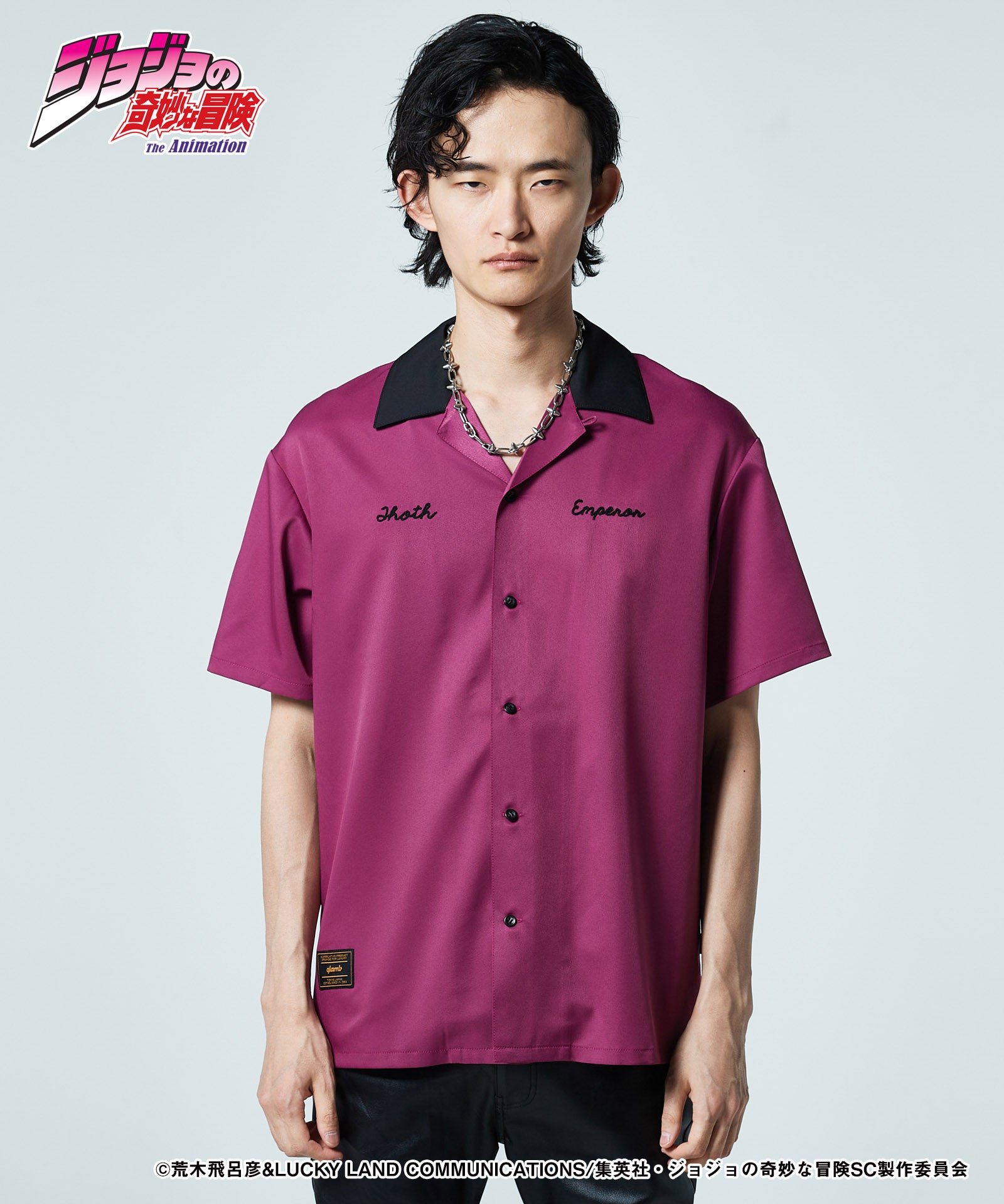 【Sサイズはメーカーお取り寄せ】JOJO ジョジョ glamb グラム Hol Horse & Boingo Shirt ホル・ホース アンド ボインゴ シャツ