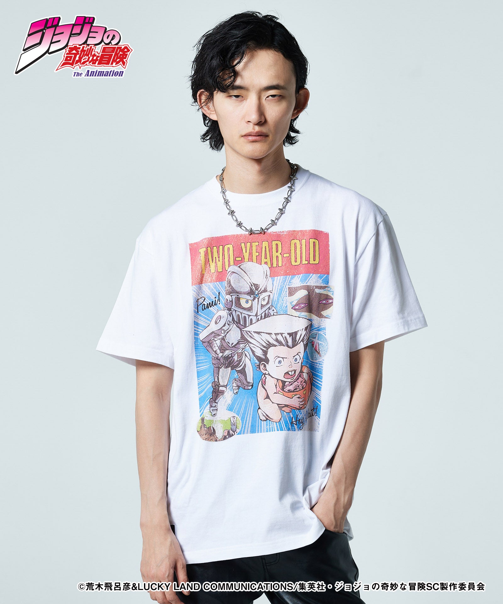 ディエイジド ポルナレフTシャツ De-aged Polnareff T-shirts JOJO ジョジョ glamb グラム