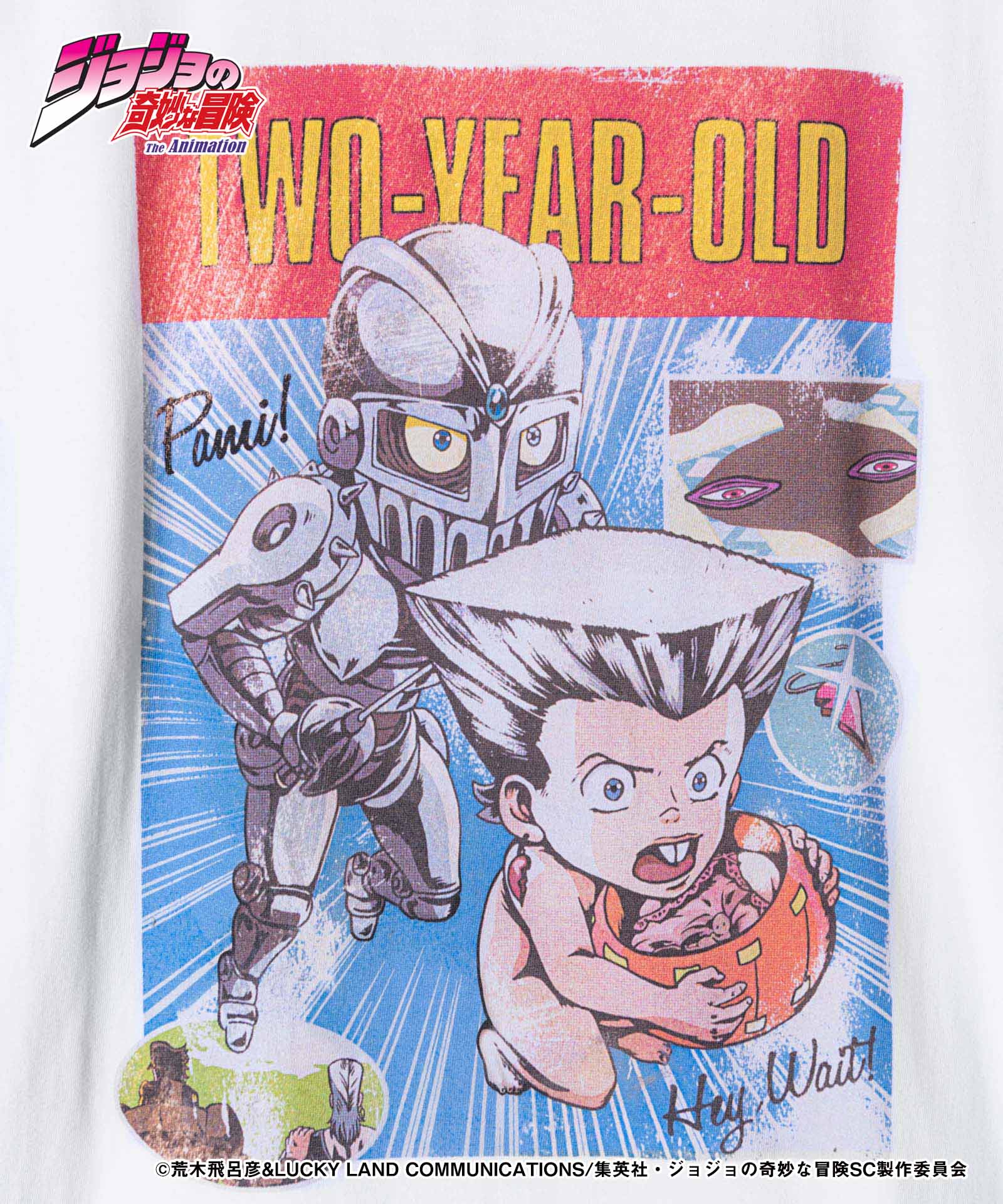 ディエイジド ポルナレフTシャツ De-aged Polnareff T-shirts JOJO ジョジョ glamb グラム