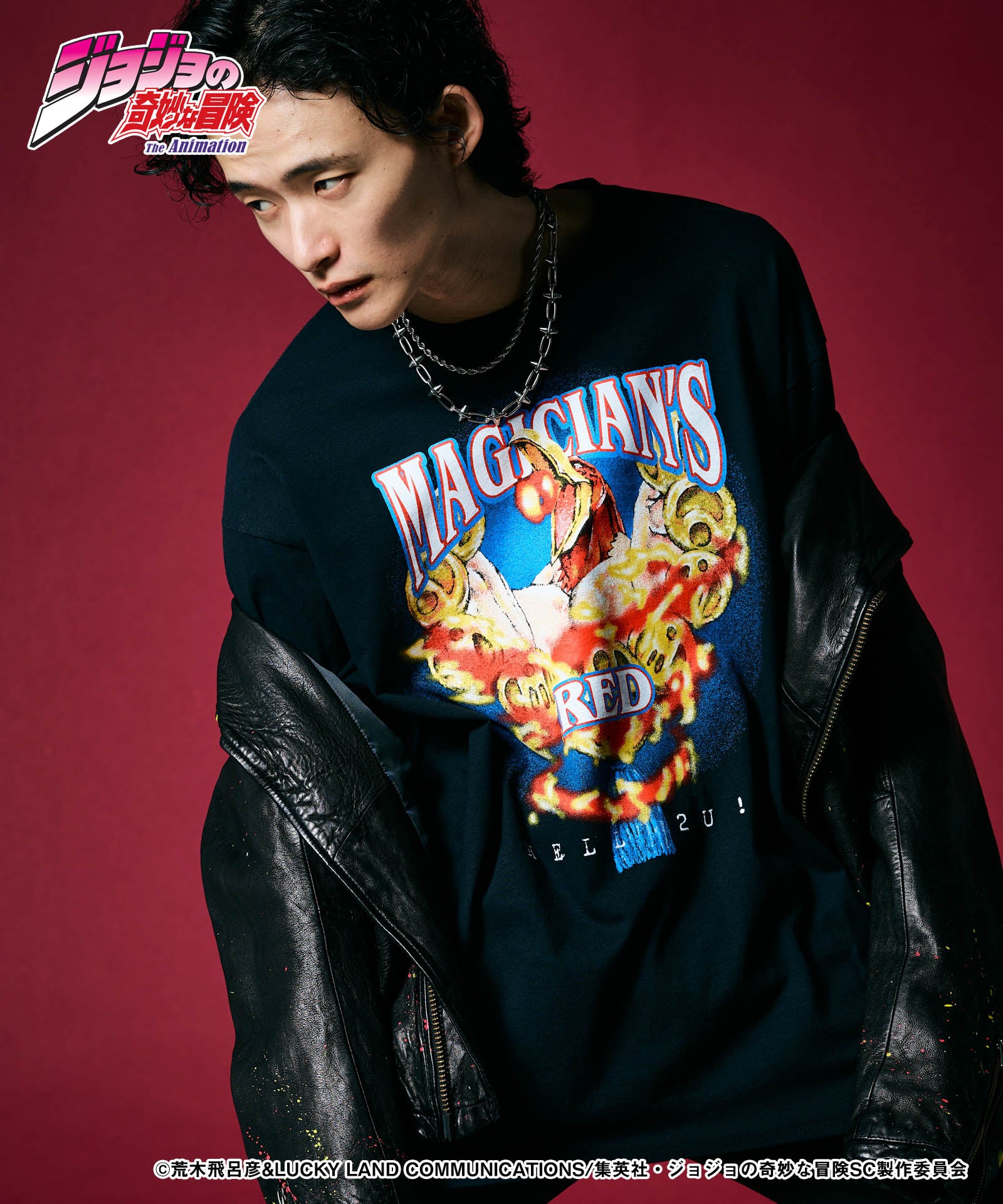 glamb グラム Magician's Red Long Sleeves T-shirt マジシャンズレッドロングスリーブTシャツ JOJO