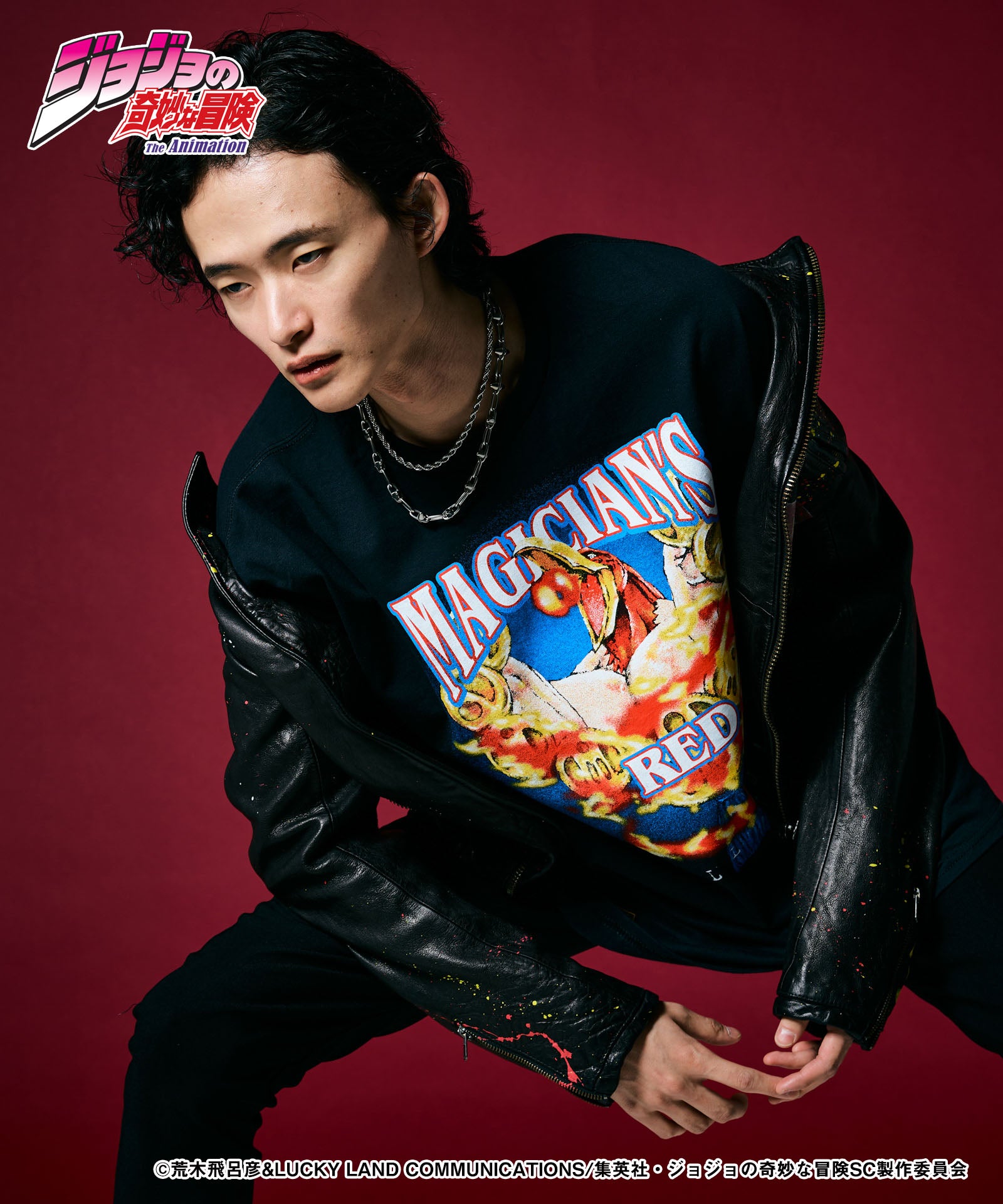 glamb グラム Magician's Red Long Sleeves T-shirt マジシャンズレッドロングスリーブTシャツ JOJO
