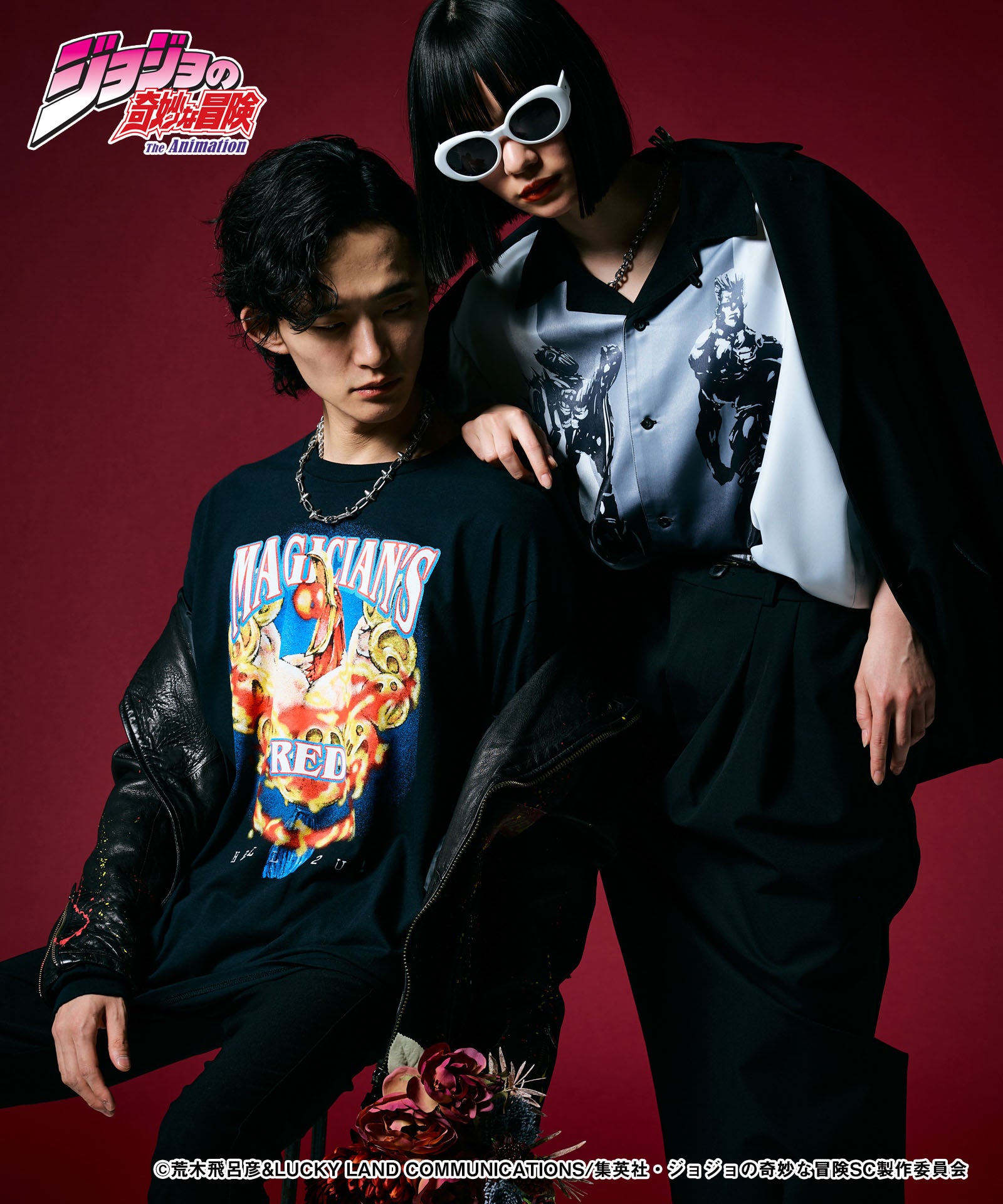 glamb グラム Magician's Red Long Sleeves T-shirt マジシャンズレッドロングスリーブTシャツ JOJO