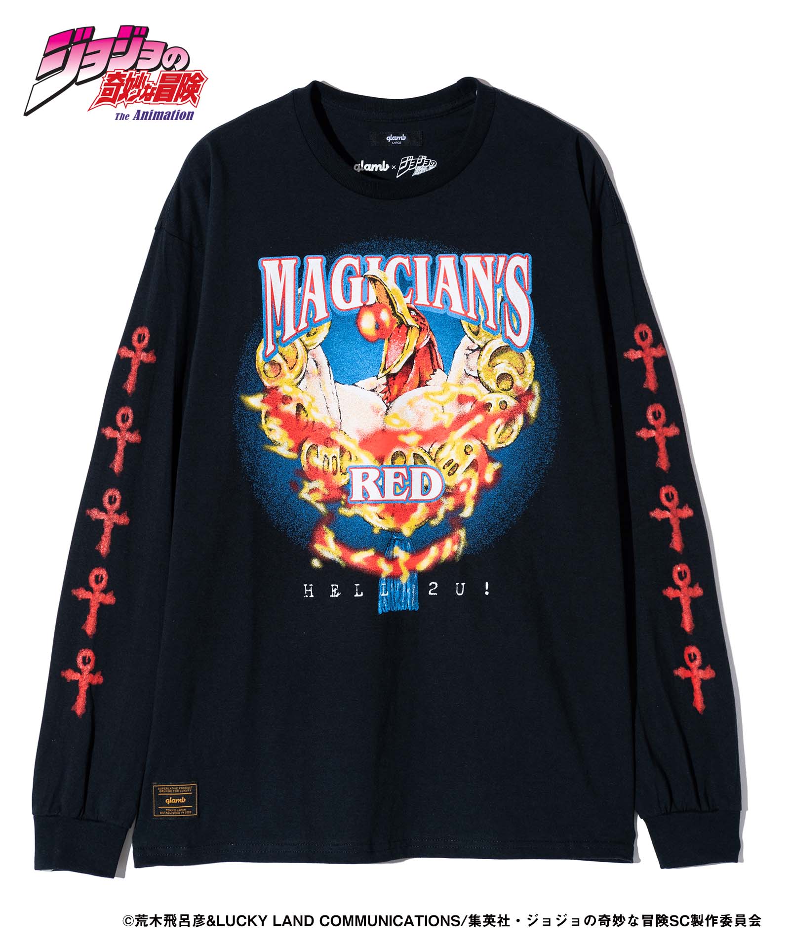 glamb グラム Magician's Red Long Sleeves T-shirt マジシャンズレッドロングスリーブTシャツ JOJO