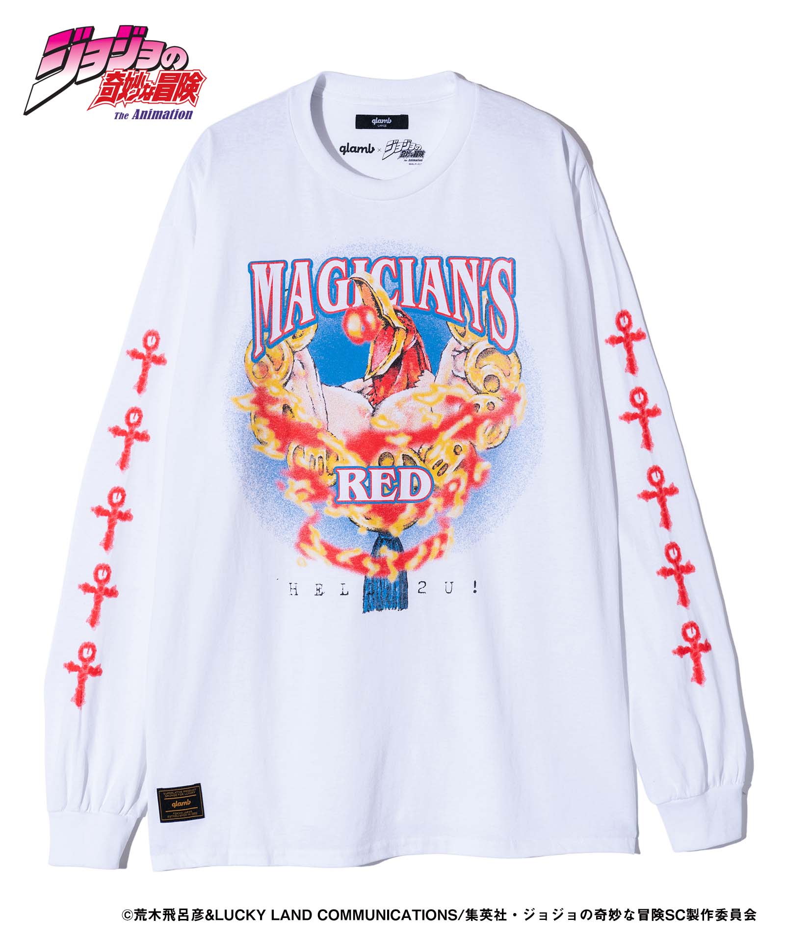 glamb グラム Magician's Red Long Sleeves T-shirt マジシャンズレッドロングスリーブTシャツ JOJO