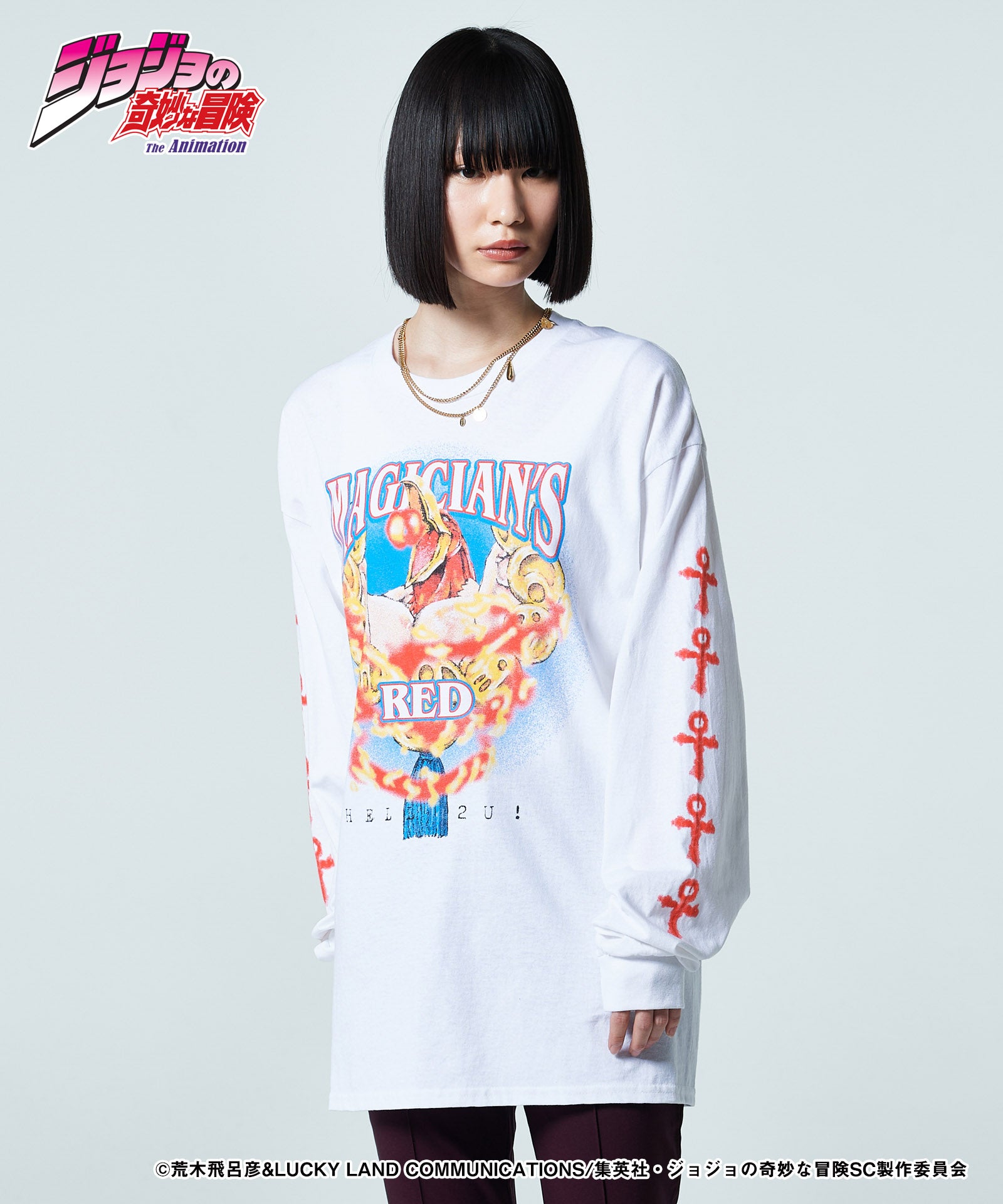glamb グラム Magician's Red Long Sleeves T-shirt マジシャンズレッドロングスリーブTシャツ JOJO