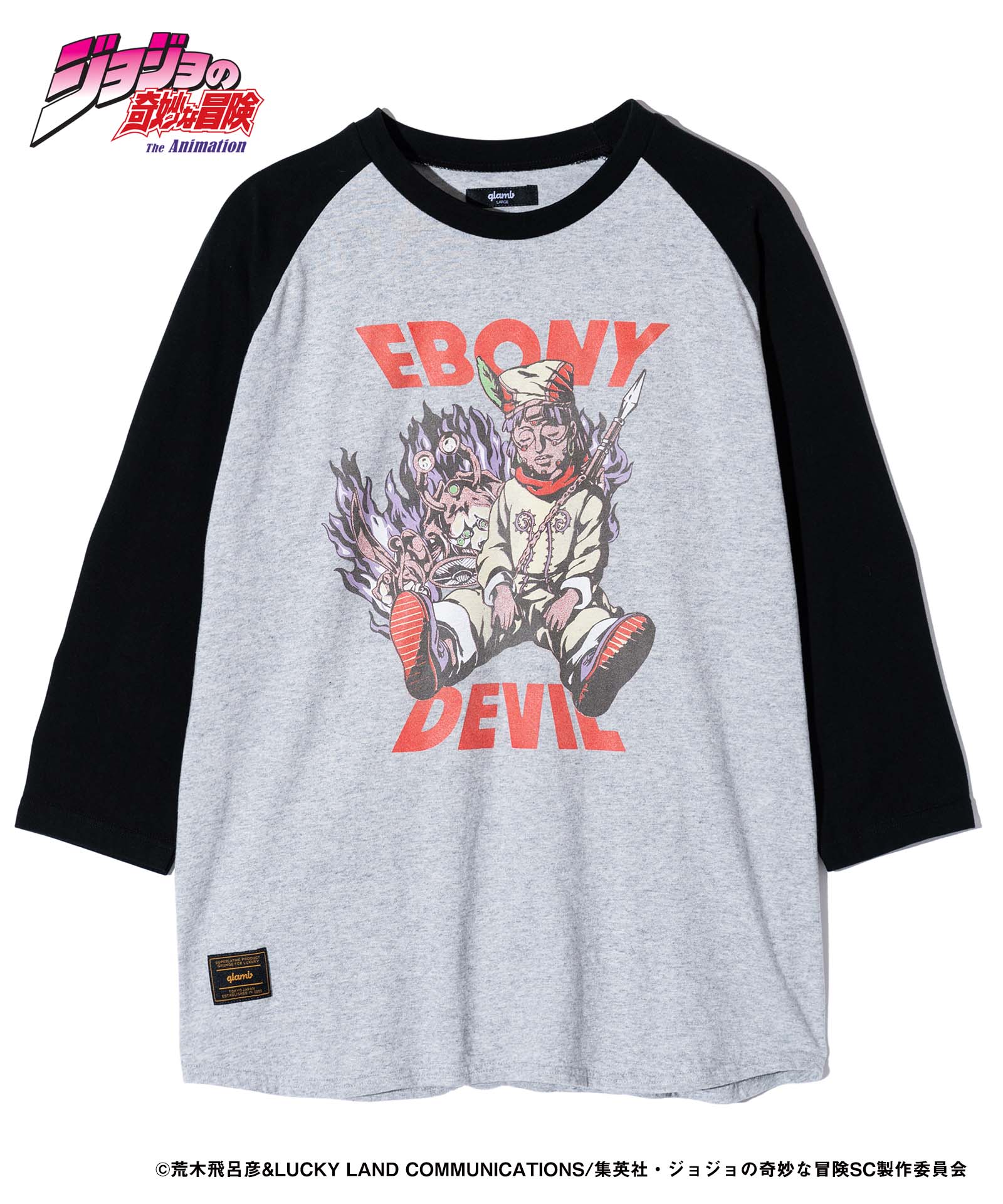 JOJO ジョジョ glamb グラム Ebony Devil Raglan Cutsew エボニーデビルラグランカットソー